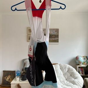 NWT Castelli XS Women’s Bib Shorts Rosso Corsa